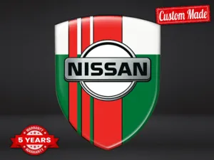 Nissan Harzabzeichen Rennstil Hochwertige Kuppelaufkleber